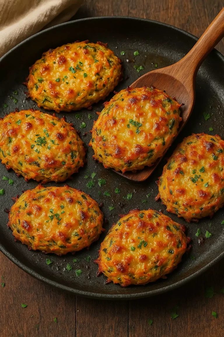 Kartoffelrösti mit Käse auf Backblech aus dem Ofen